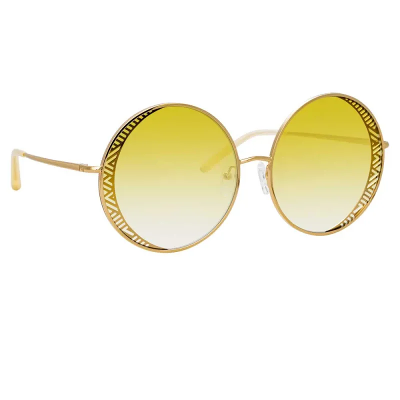 Matthew Williamson Blossom C6 Round Sunglasses sold by Linda Farrow