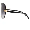 Matthew Williamson Tulip Aviator Sunglasses in Yellow Gold Tone sold by Linda Farrow