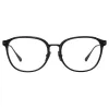 Men's Park Optical D-Frame in Black and Matt Nickel sold by Linda Farrow
