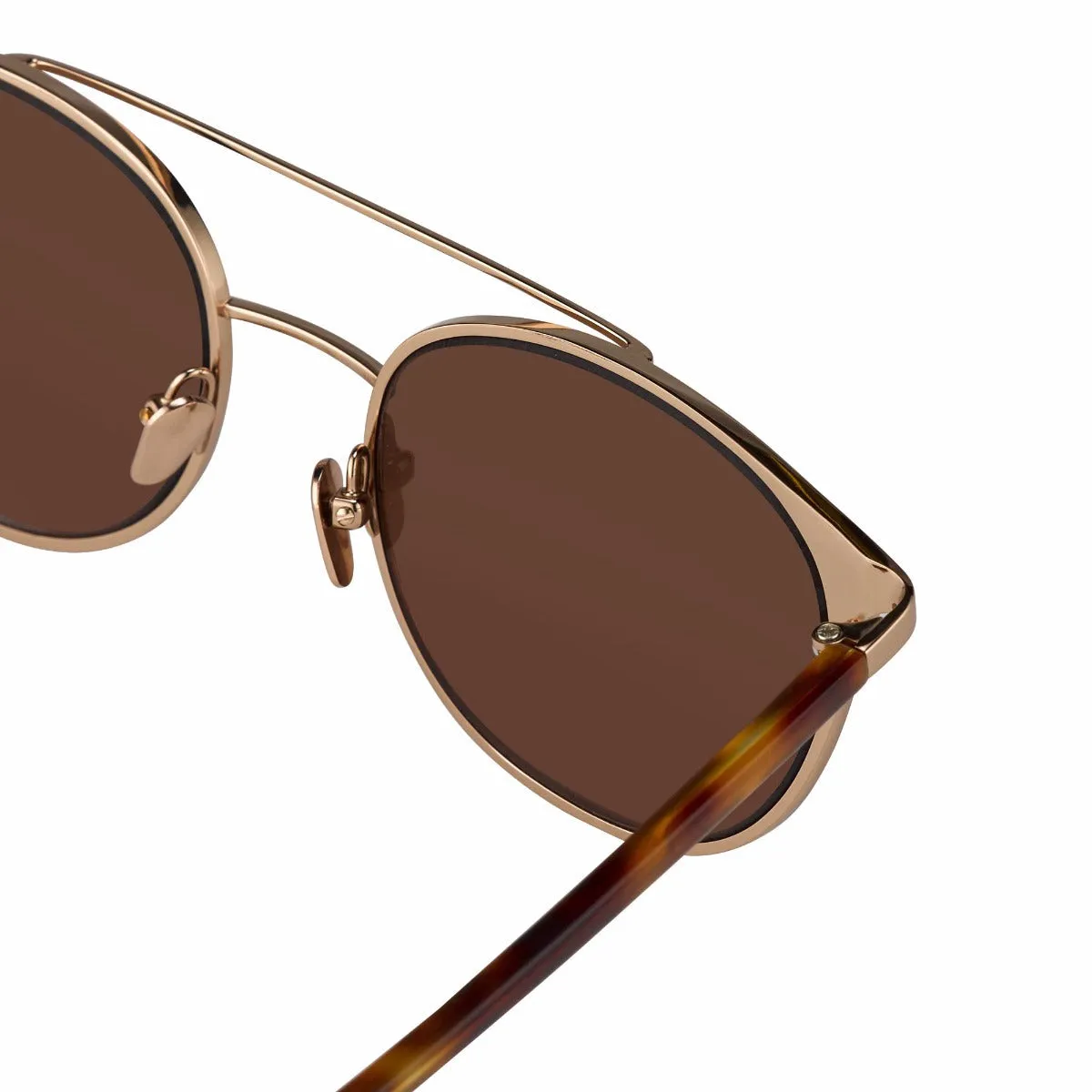 Linda Farrow 421 C7 Browline Sunglasses sold by Linda Farrow product image thumbnail 4