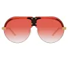 Matthew Williamson Tulip Aviator Sunglasses in Light Gold Tone sold by Linda Farrow
