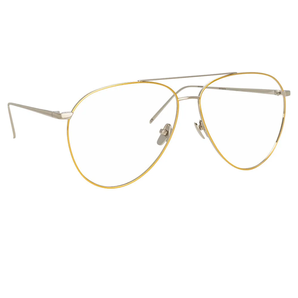 Linda Farrow Kirk C9 Aviator Optical Frame sold by Linda Farrow product image thumbnail 2