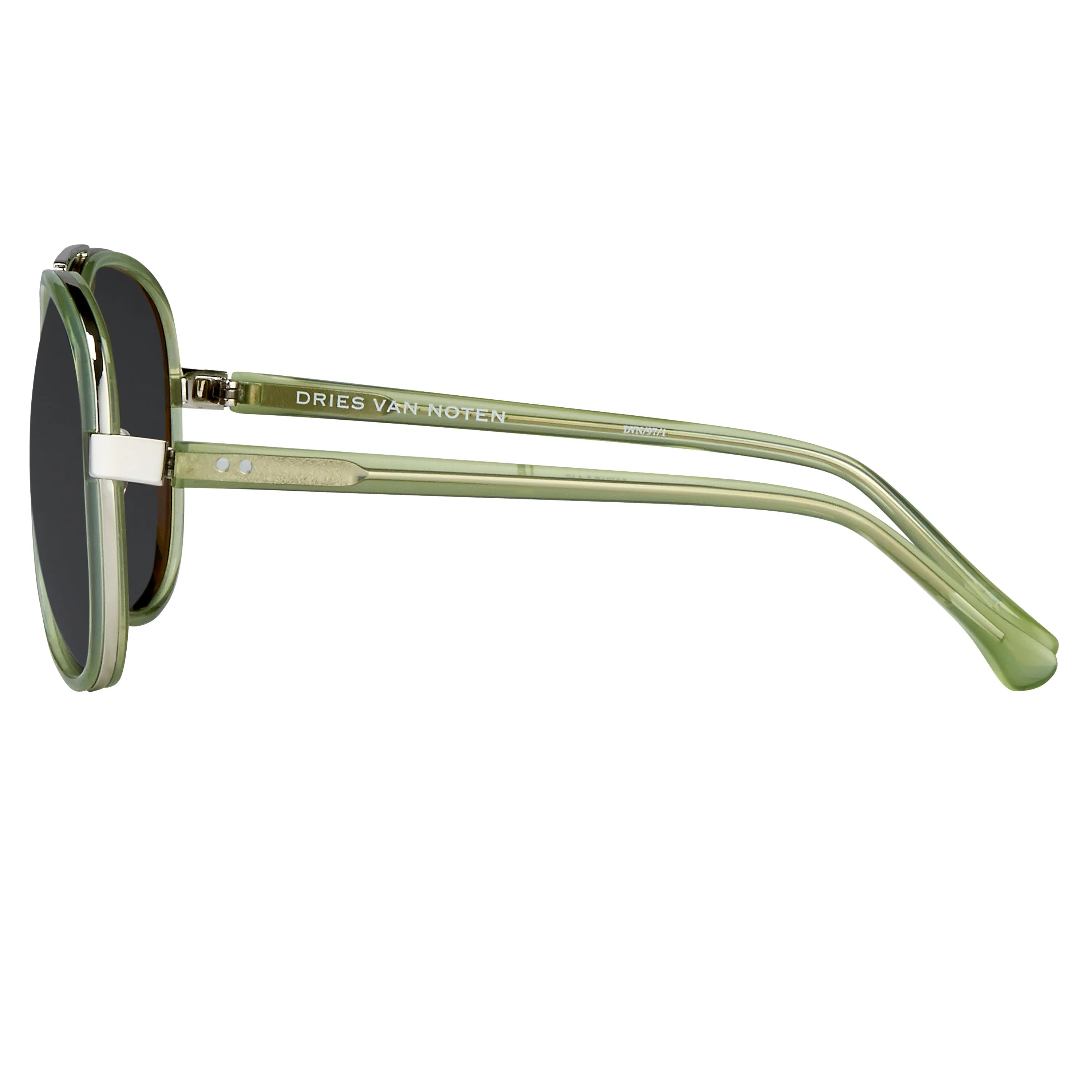 Dries van Noten 97 C1 Aviator Sunglasses sold by Linda Farrow product image thumbnail 3