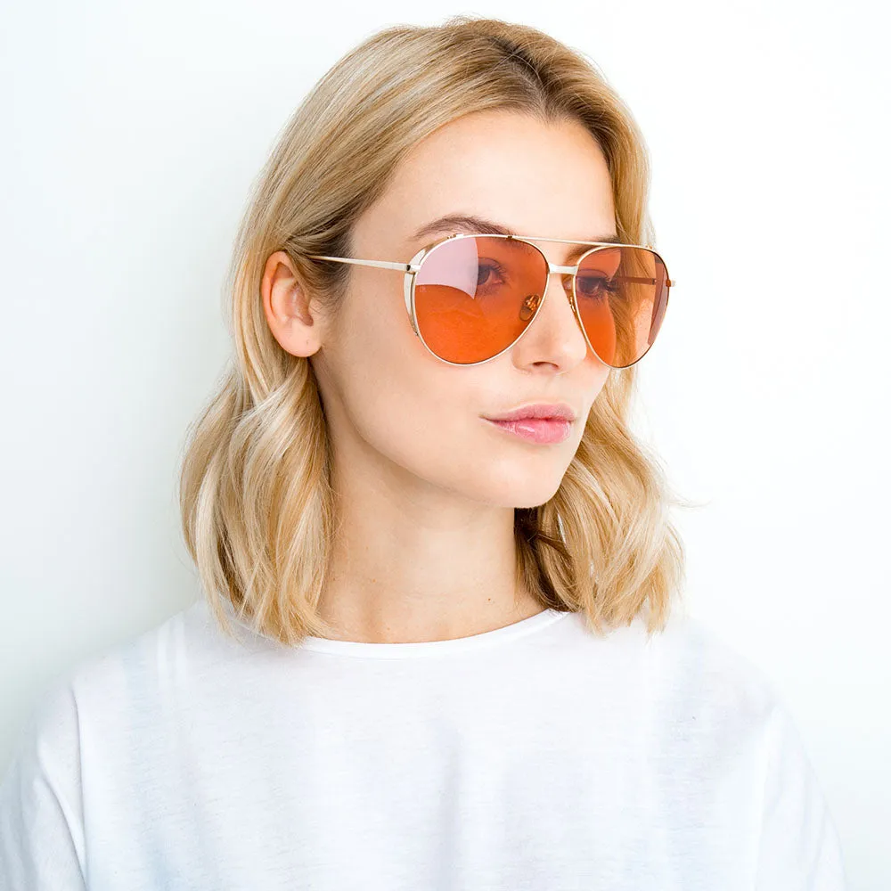 Linda Farrow 425 C16 Aviator Sunglasses sold by Linda Farrow product image thumbnail 5