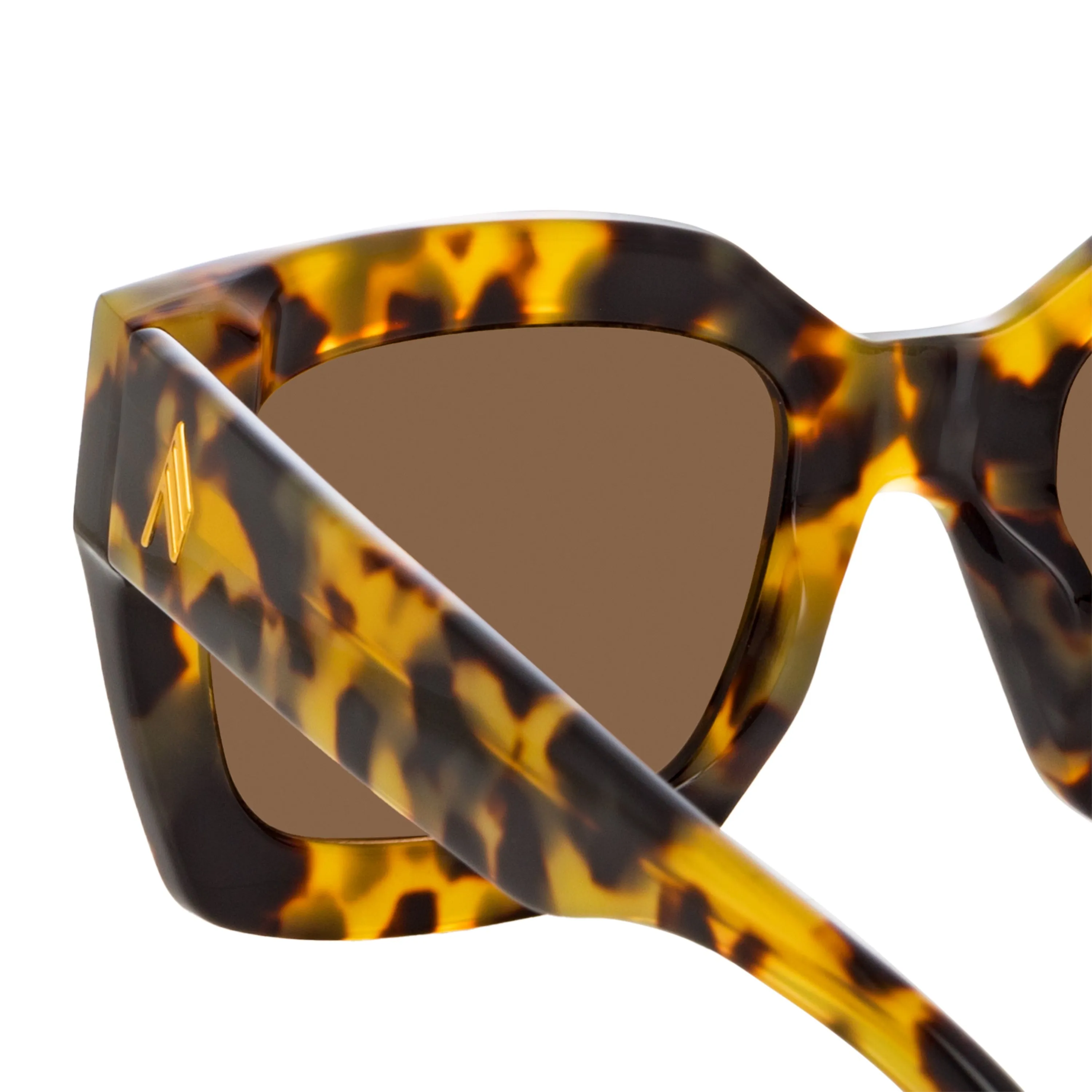 The Attico Selma D-Frame Sunglasses in Tortoiseshell sold by Linda Farrow product image thumbnail 4