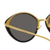 Lucy Cat Eye Sunglasses in Black sold by Linda Farrow