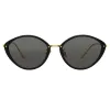 Lucy Cat Eye Sunglasses in Black sold by Linda Farrow