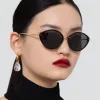 Lucy Cat Eye Sunglasses in Black sold by Linda Farrow