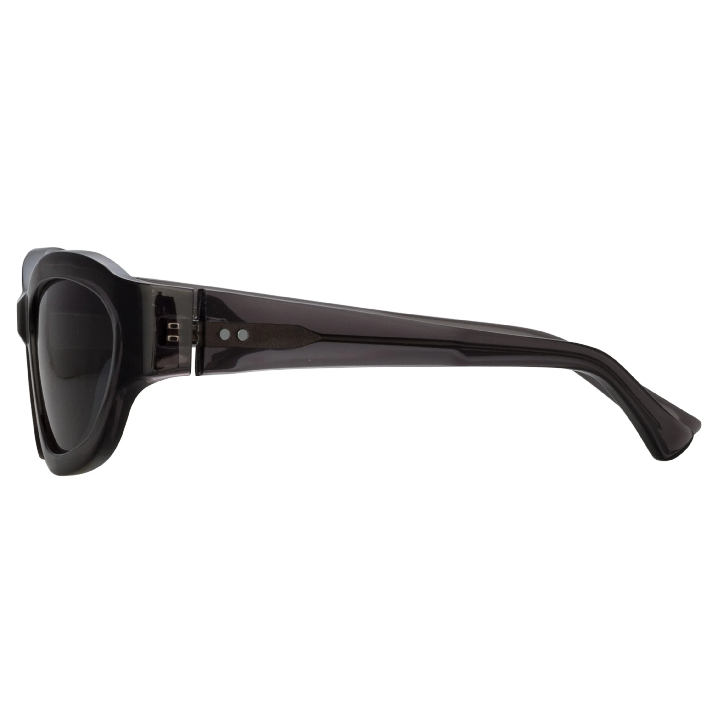 Dries Van Noten Wrap Sunglasses in Dark Brown sold by Linda Farrow product image thumbnail 3