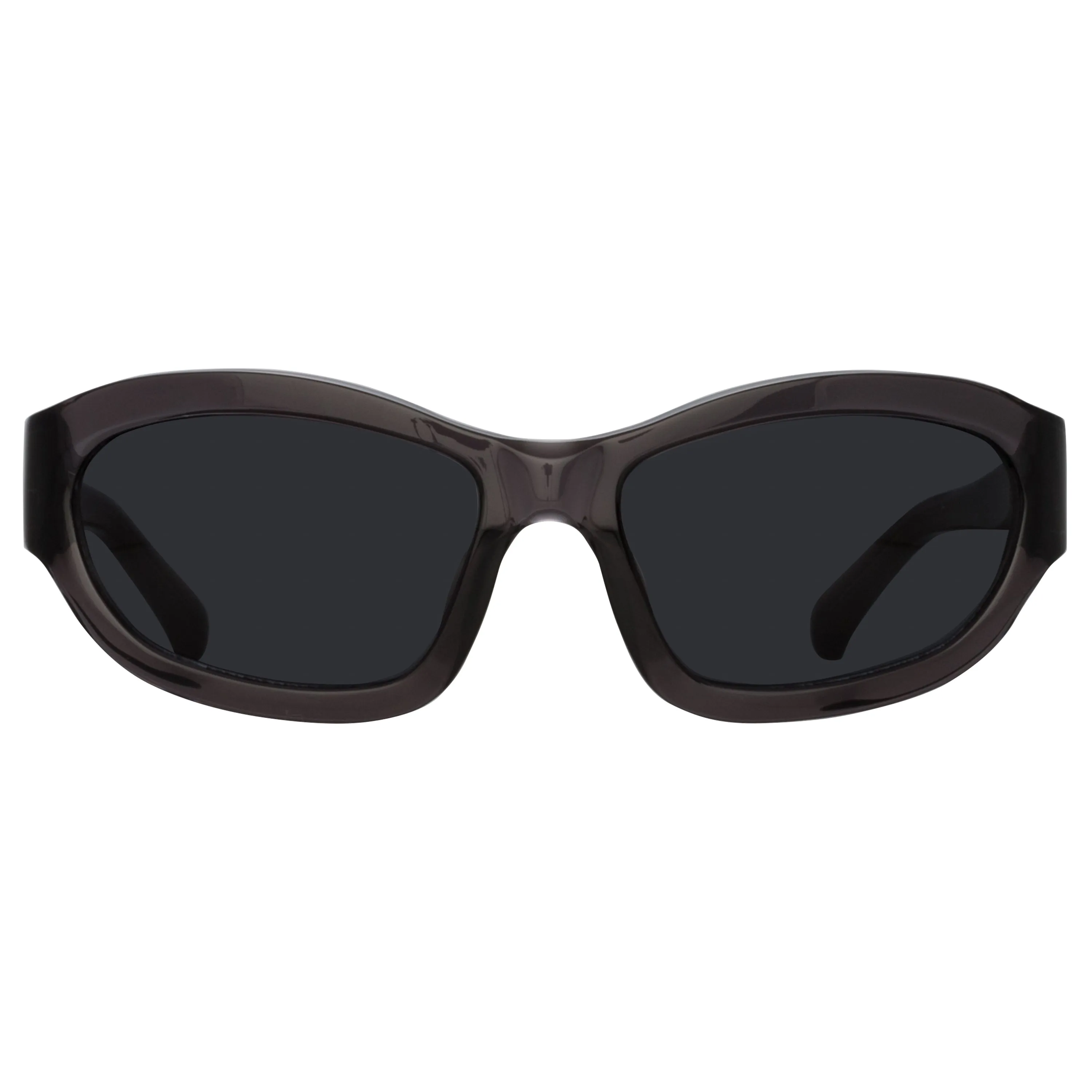 Dries Van Noten Wrap Sunglasses in Dark Brown sold by Linda Farrow product image thumbnail 2