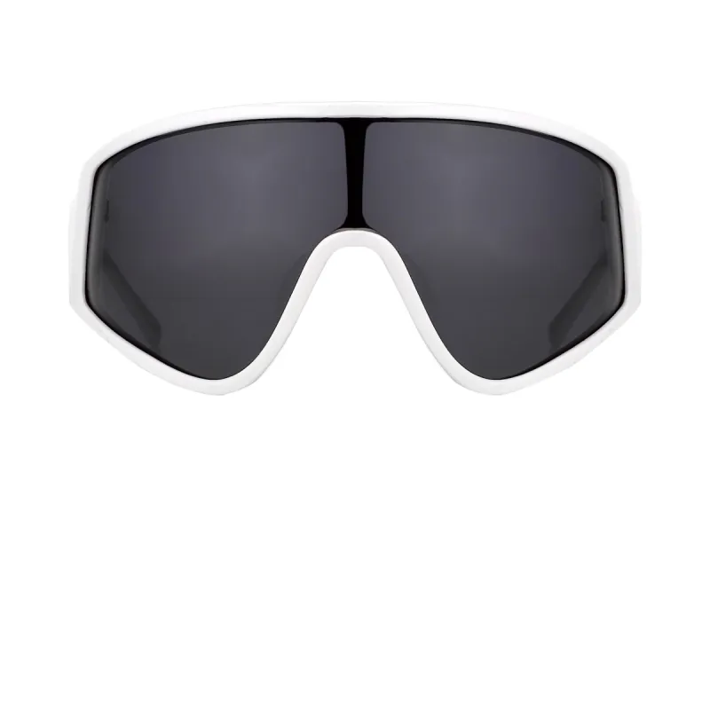 Jeremy Scott Kayne Sunglasses in White sold by Linda Farrow