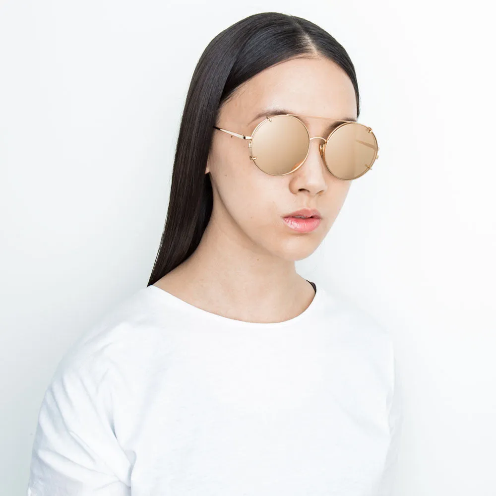 Linda Farrow 647 C1 Round Sunglasses sold by Linda Farrow product image thumbnail 5