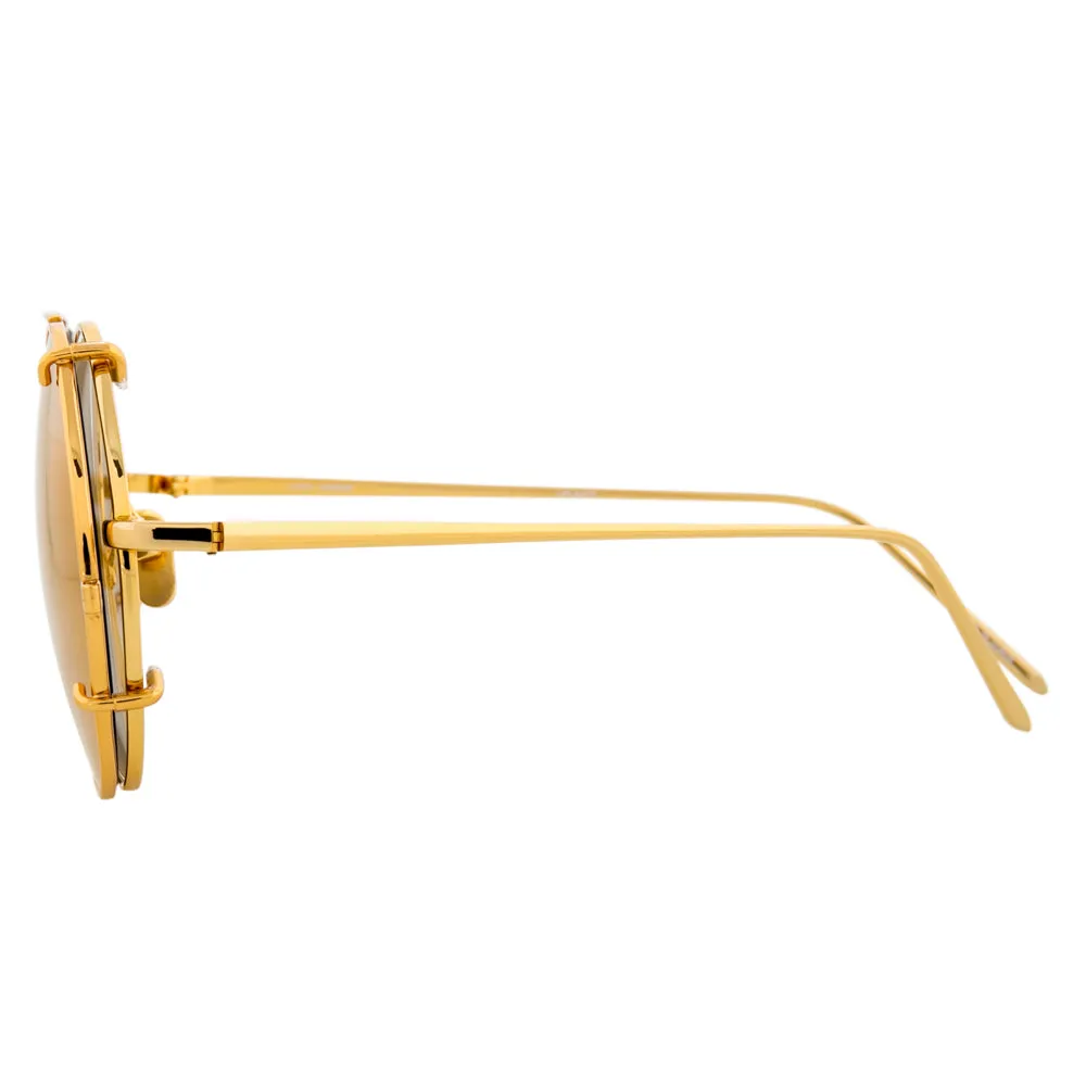 Linda Farrow 647 C1 Round Sunglasses sold by Linda Farrow product image thumbnail 3