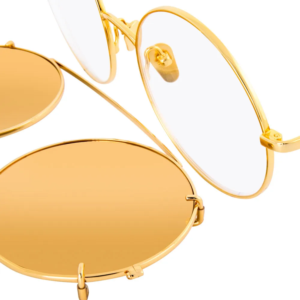 Linda Farrow 647 C1 Round Sunglasses sold by Linda Farrow product image thumbnail 4