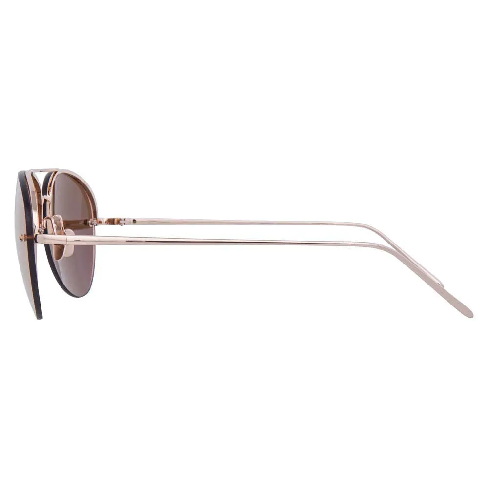 Linda Farrow 498 C3 Aviator Sunglasses sold by Linda Farrow product image thumbnail 3