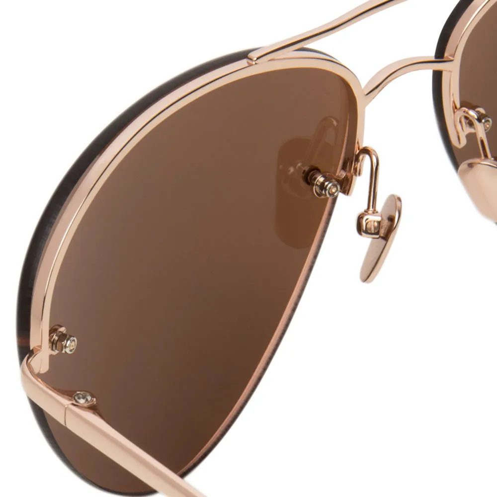 Linda Farrow 498 C3 Aviator Sunglasses sold by Linda Farrow product image thumbnail 4