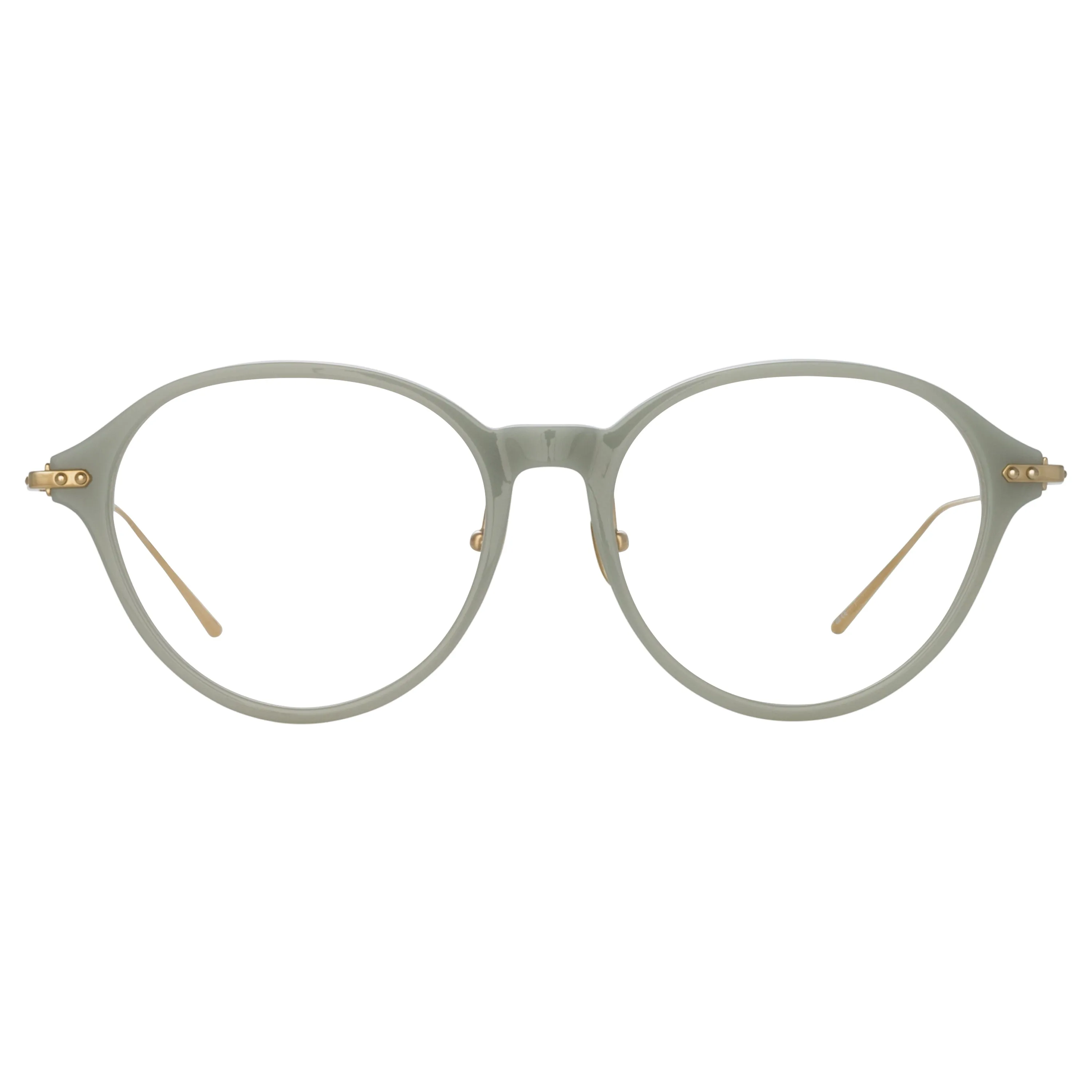 Pearce Oval Optical Frame in Steel (Asian Fit) sold by Linda Farrow product image thumbnail 2