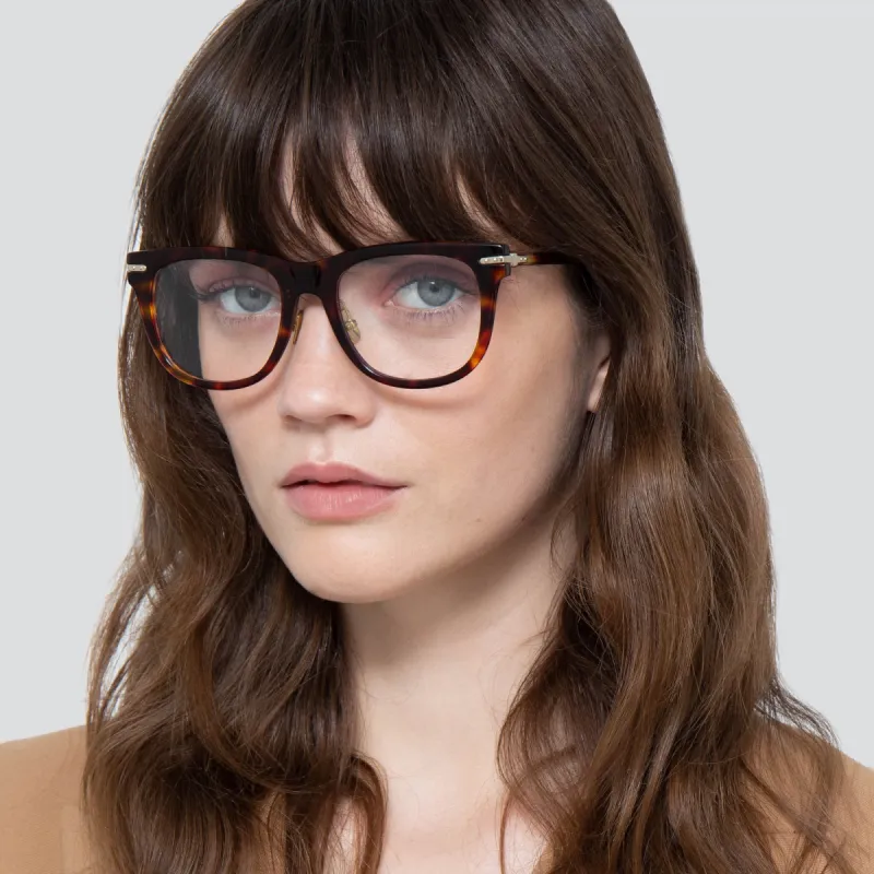 Chrysler Optical D-Frame in Tortoiseshell sold by Linda Farrow