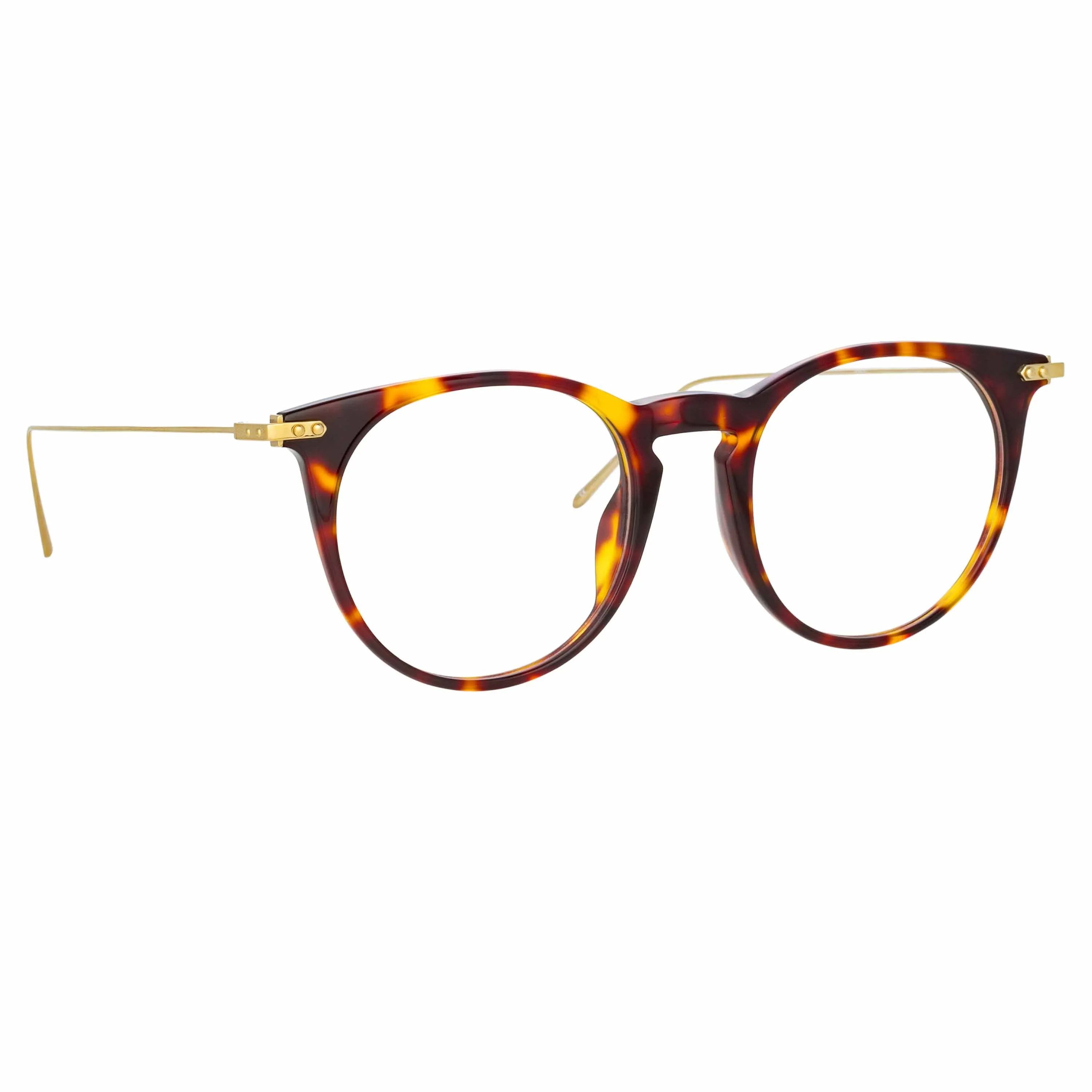 Ellis A Oval Optical Frame in Tortoiseshell sold by Linda Farrow product image thumbnail 3