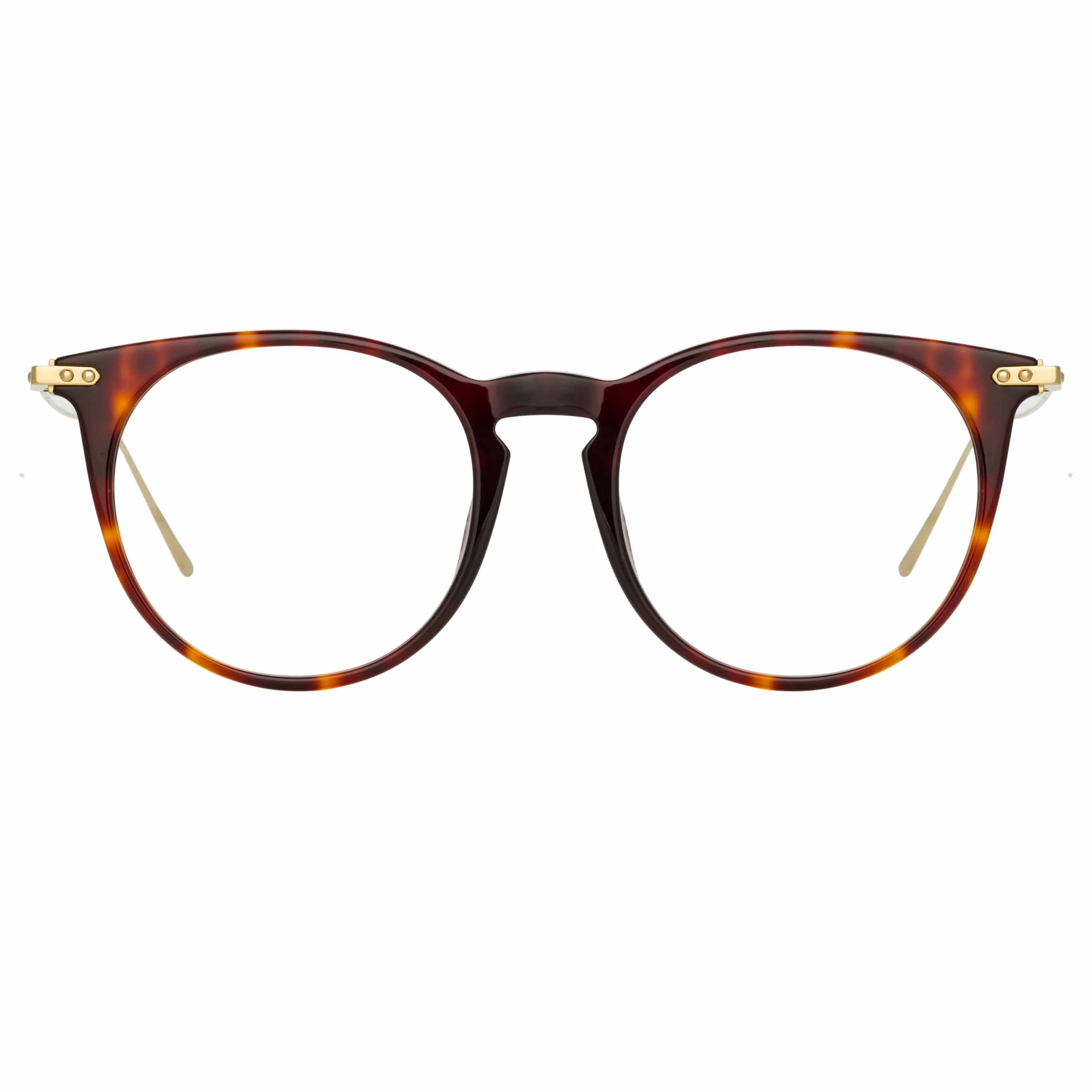 Ellis A Oval Optical Frame in Tortoiseshell sold by Linda Farrow