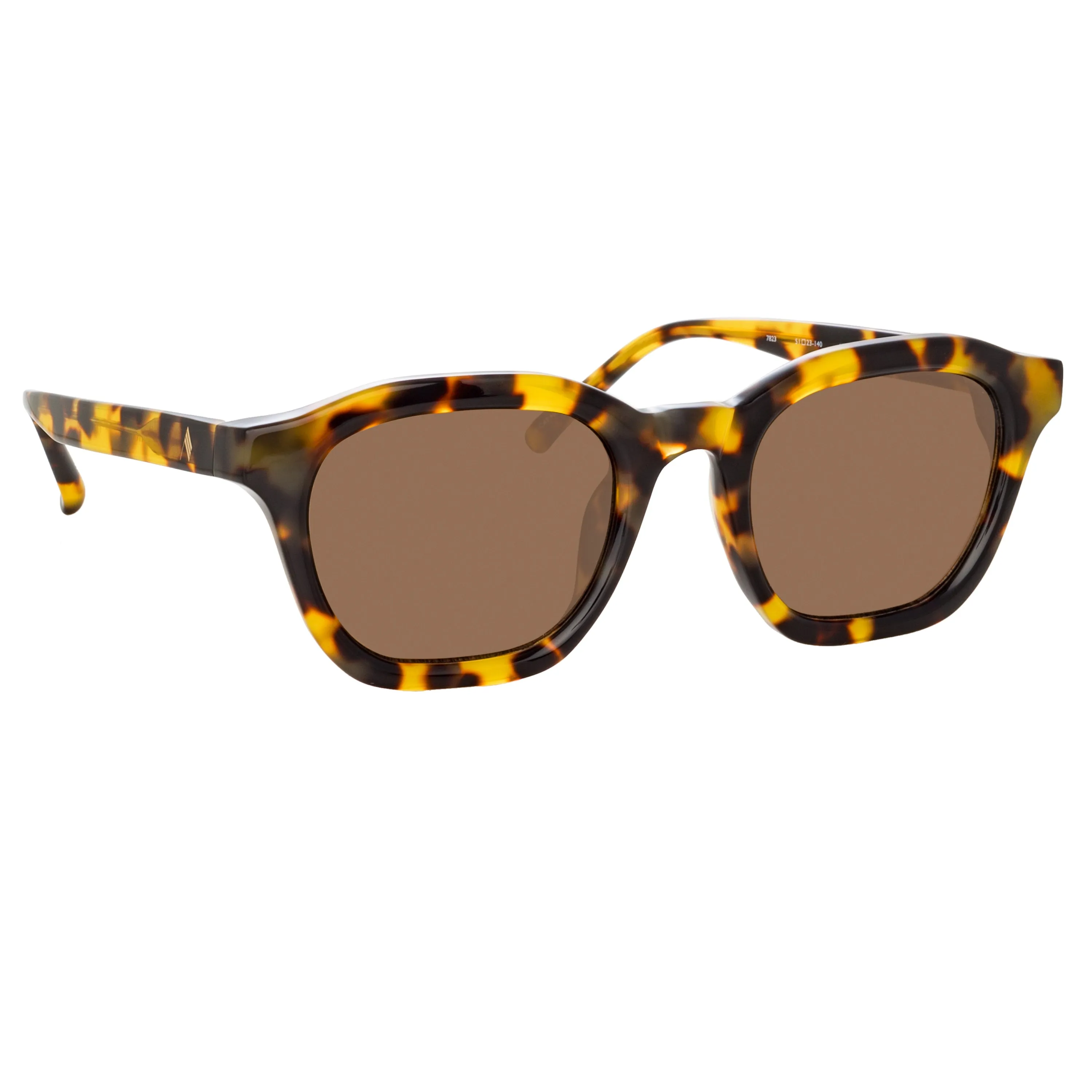 The Attico Haynes D-Frame Sunglasses in Tortoiseshell sold by Linda Farrow