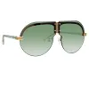 Matthew Williamson Tulip Aviator Sunglasses in Light Gold Tone sold by Linda Farrow