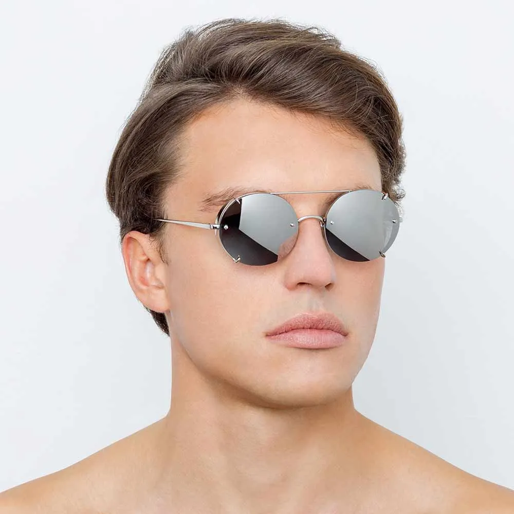 Linda Farrow Grace C2 Oval Sunglasses sold by Linda Farrow product image thumbnail 5