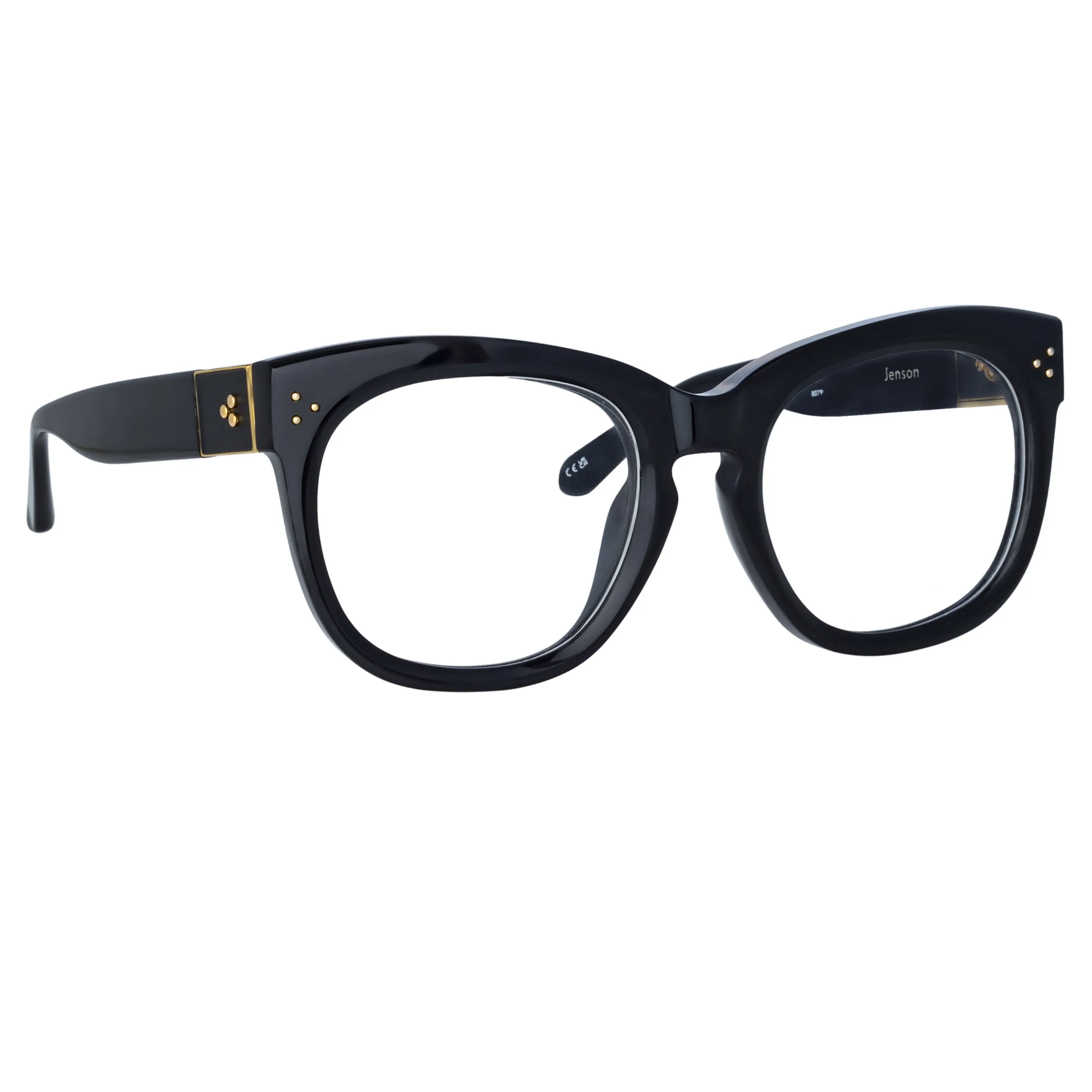 Jenson D-Frame Optical Frame in Black (Men's) sold by Linda Farrow product image thumbnail 4