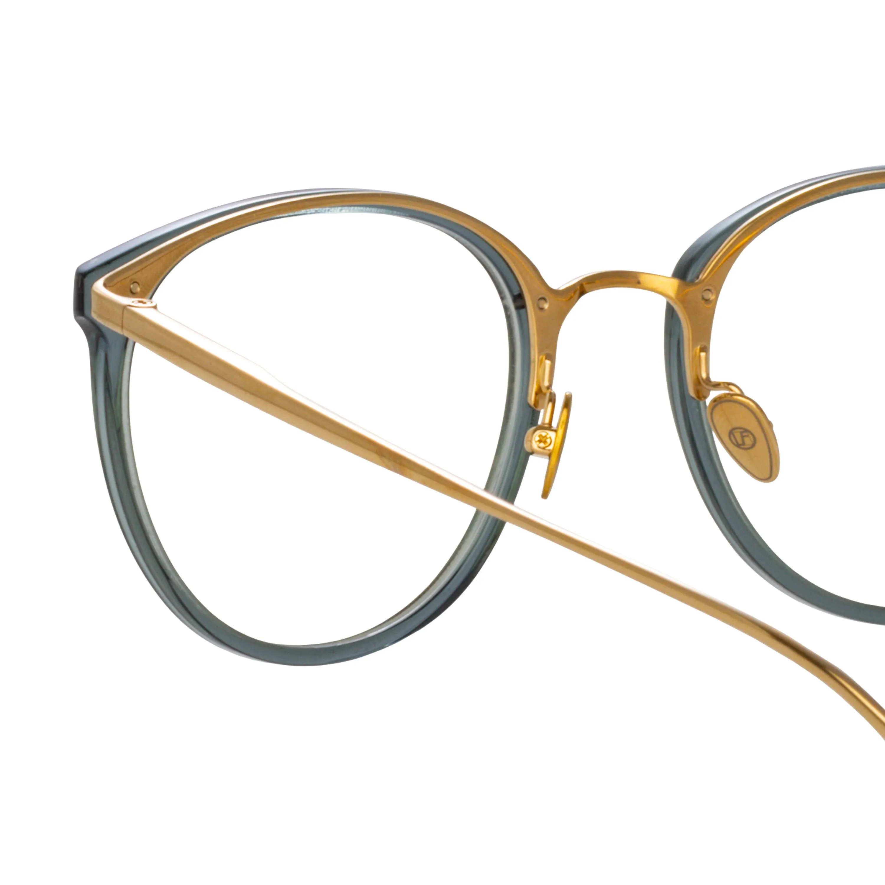 Calthorpe Oval Optical Frame in Navy sold by Linda Farrow product image thumbnail 4