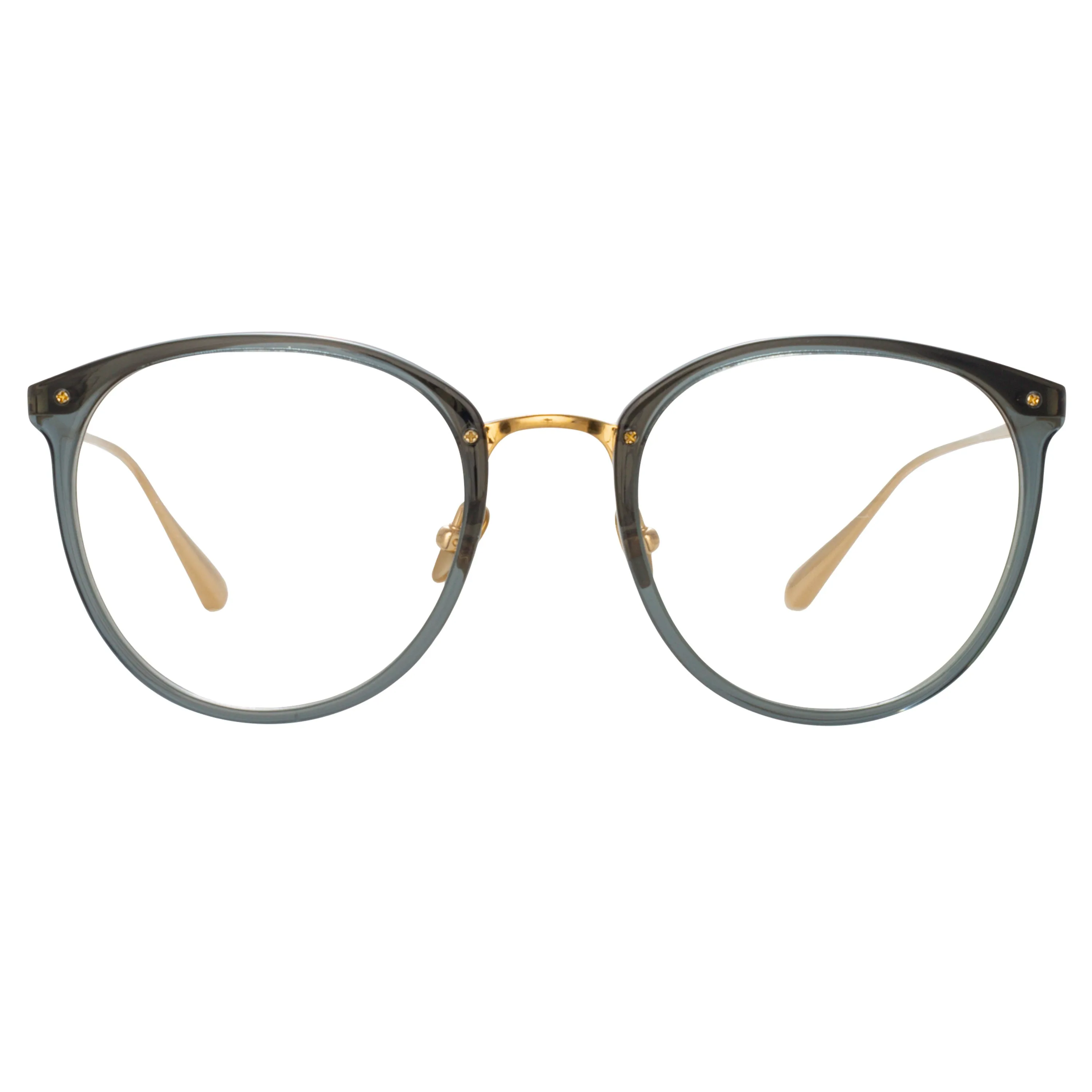 Calthorpe Oval Optical Frame in Navy sold by Linda Farrow product image thumbnail 2