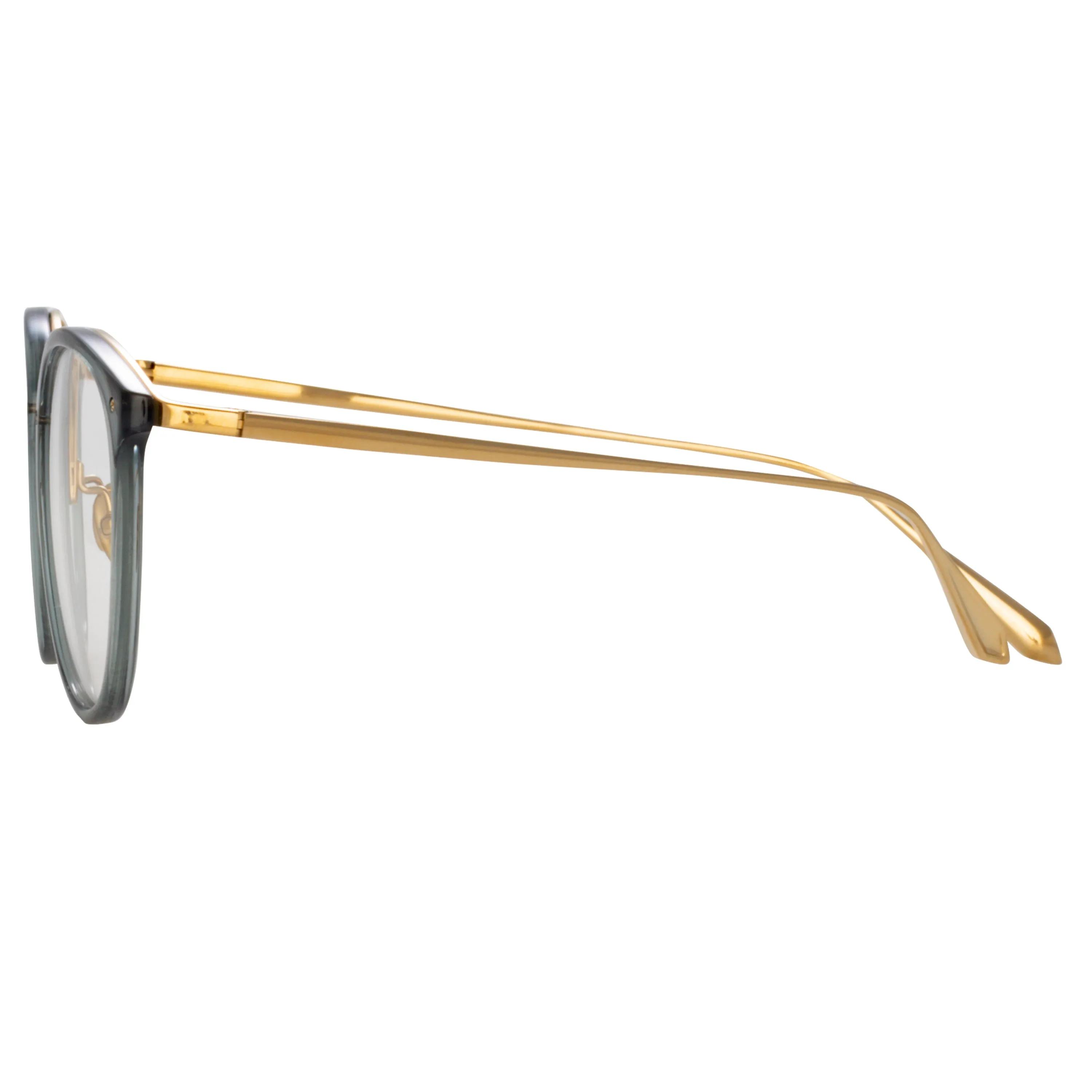 Calthorpe Oval Optical Frame in Navy sold by Linda Farrow product image thumbnail 3