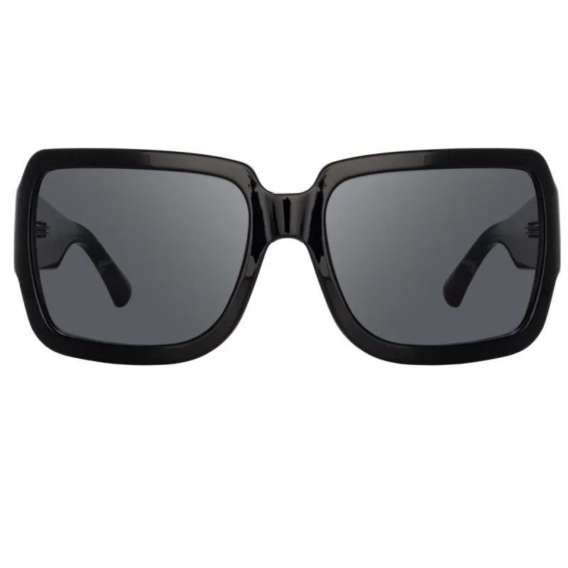 Dries Van Noten Oversized Sunglasses in Black sold by Linda Farrow