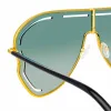 Gardenia Sunglasses in Translucent Green sold by Linda Farrow