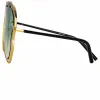 Gardenia Sunglasses in Translucent Green sold by Linda Farrow