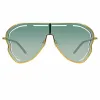 Gardenia Sunglasses in Translucent Green sold by Linda Farrow