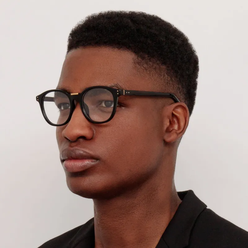 Men's Powell Optical D-Frame in Black sold by Linda Farrow