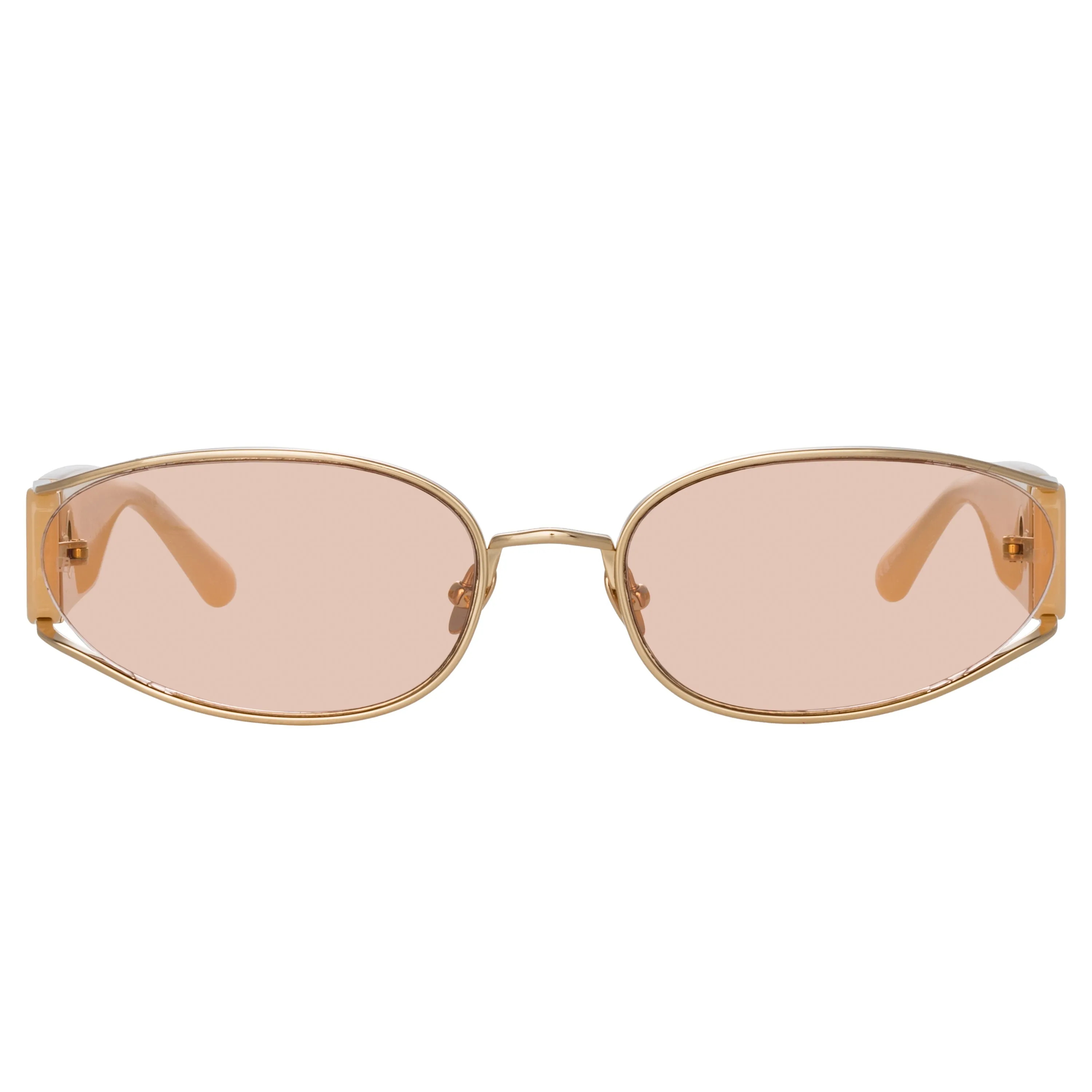 Shelby Cat Eye Sunglasses in Peach sold by Linda Farrow product image thumbnail 2