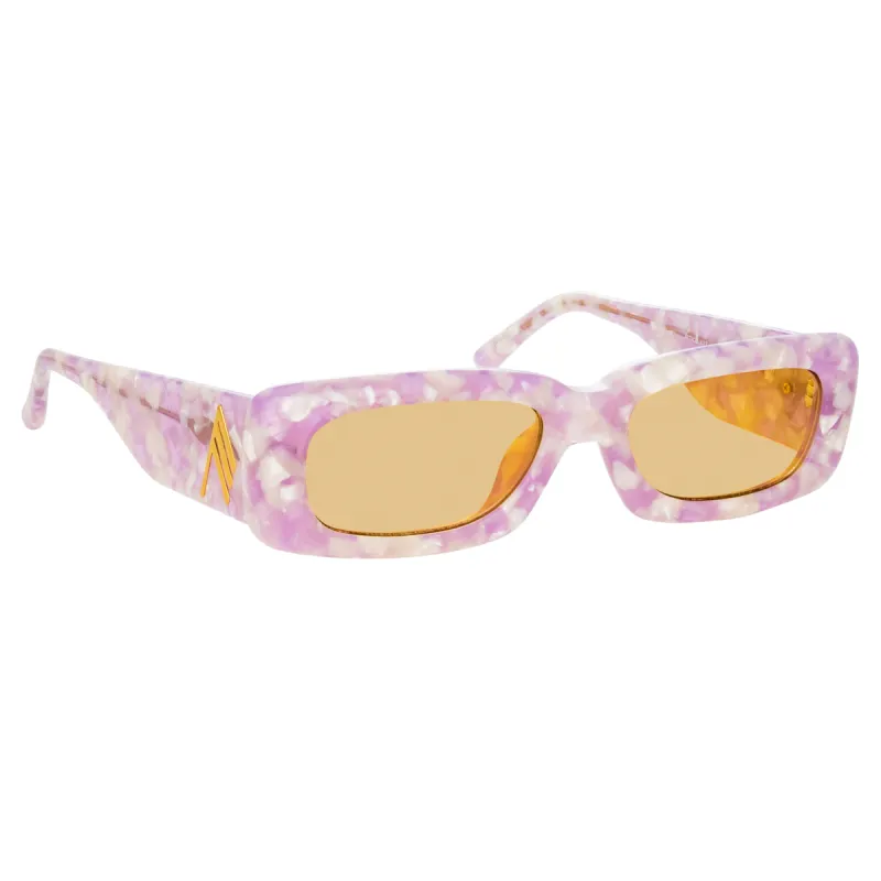 The Attico Mini Marfa in Purple Marble sold by Linda Farrow