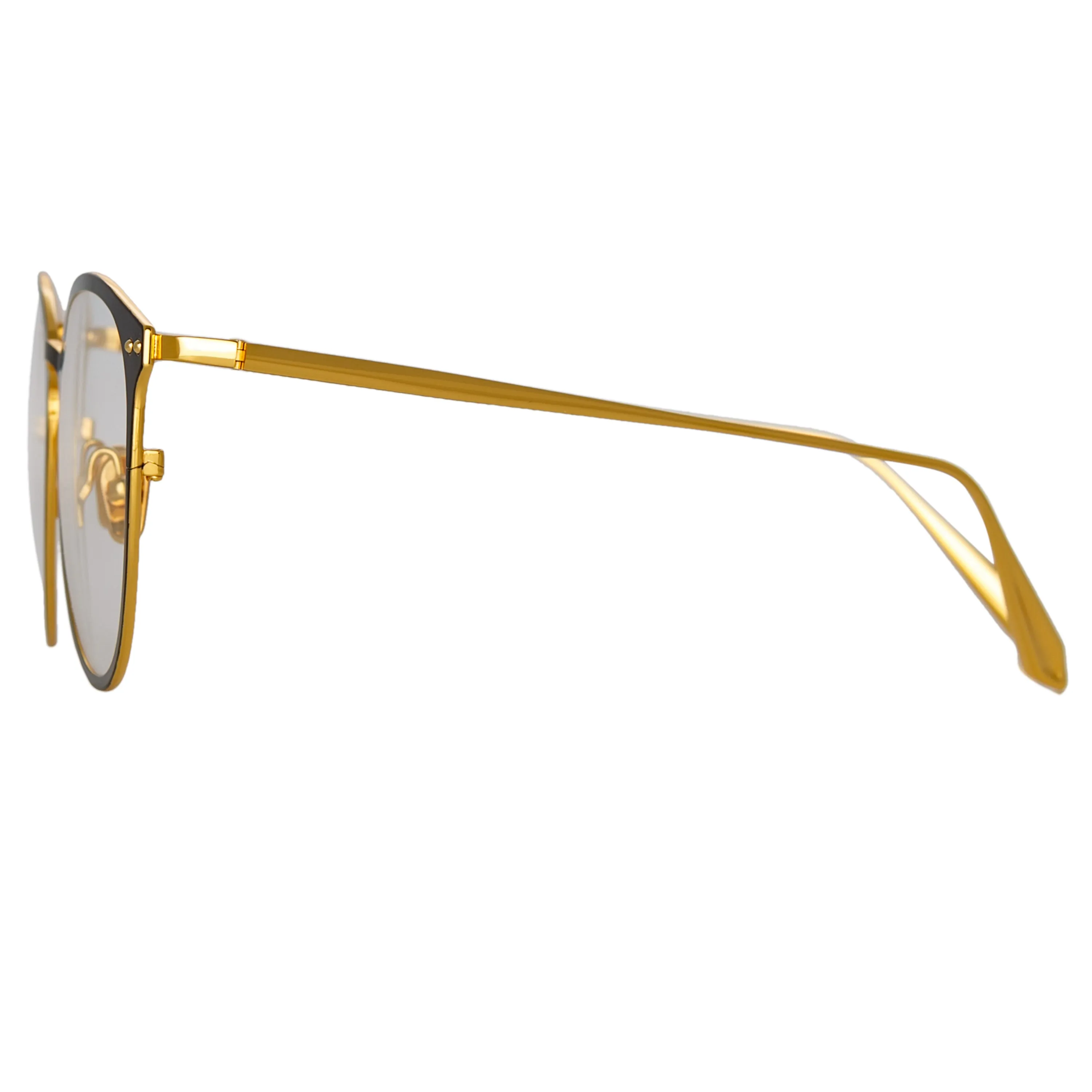 Zephyr Oval Optical Frame in Black (Men's) sold by Linda Farrow product image thumbnail 4