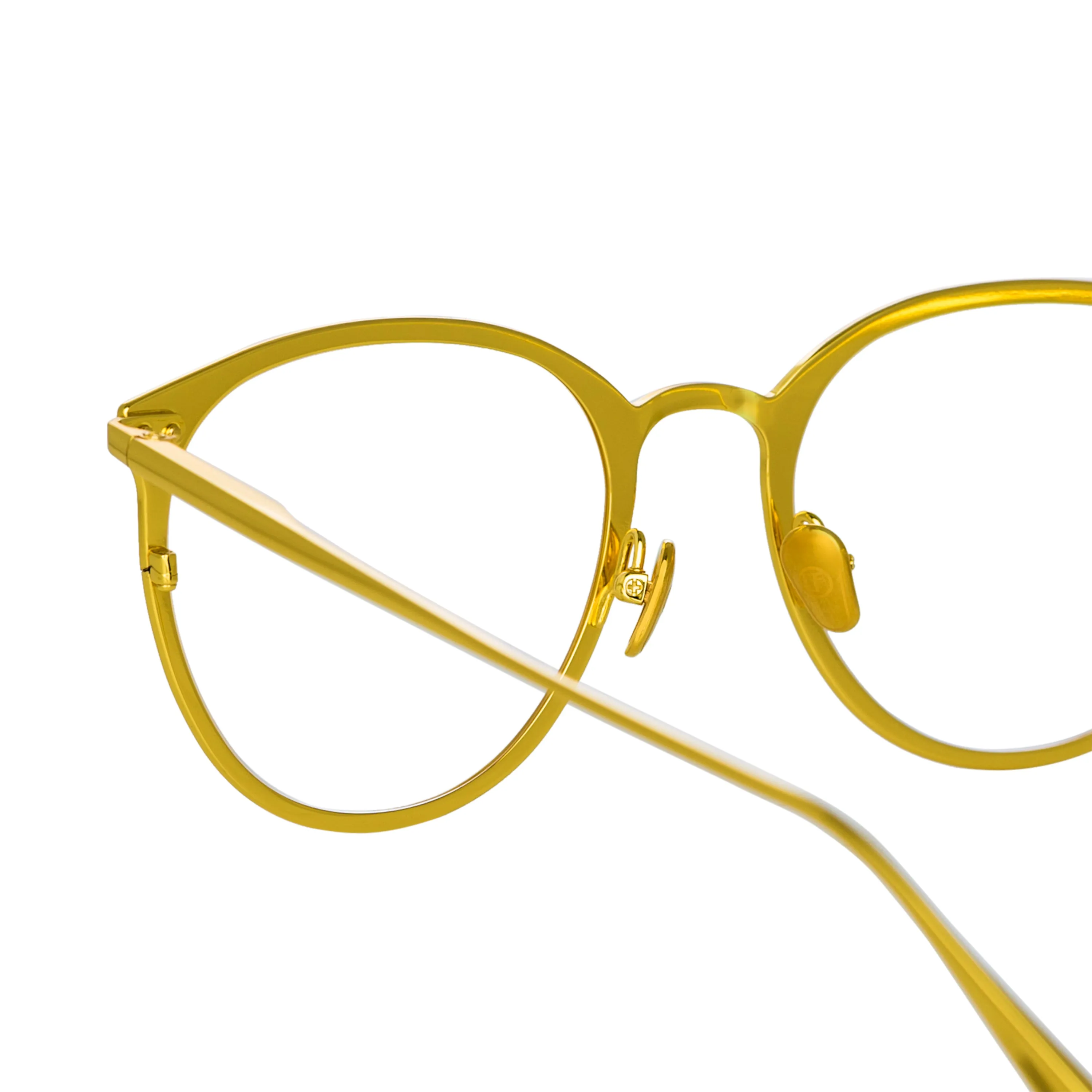 Zephyr Oval Optical Frame in Black (Men's) sold by Linda Farrow product image thumbnail 5