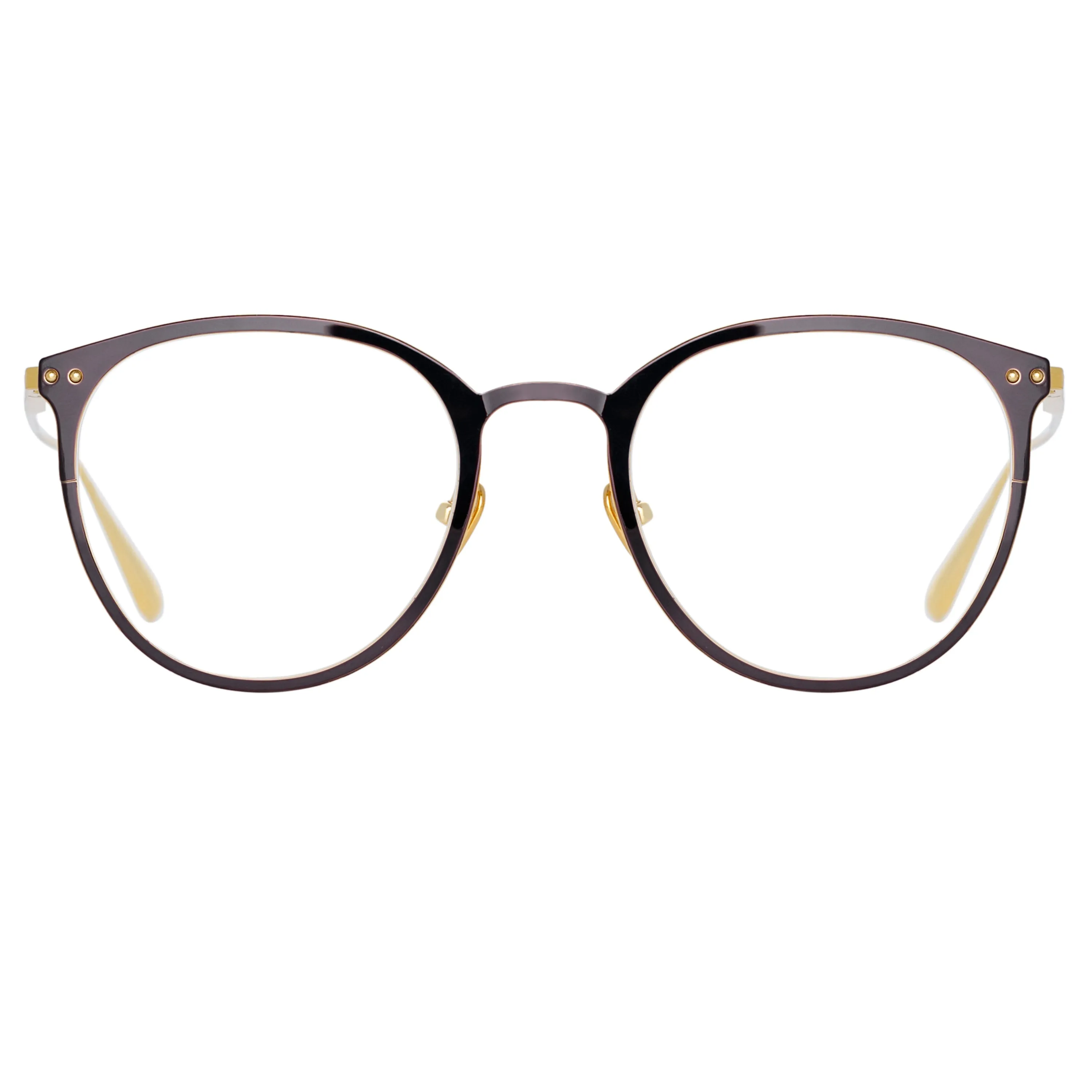 Zephyr Oval Optical Frame in Black (Men's) sold by Linda Farrow product image thumbnail 2