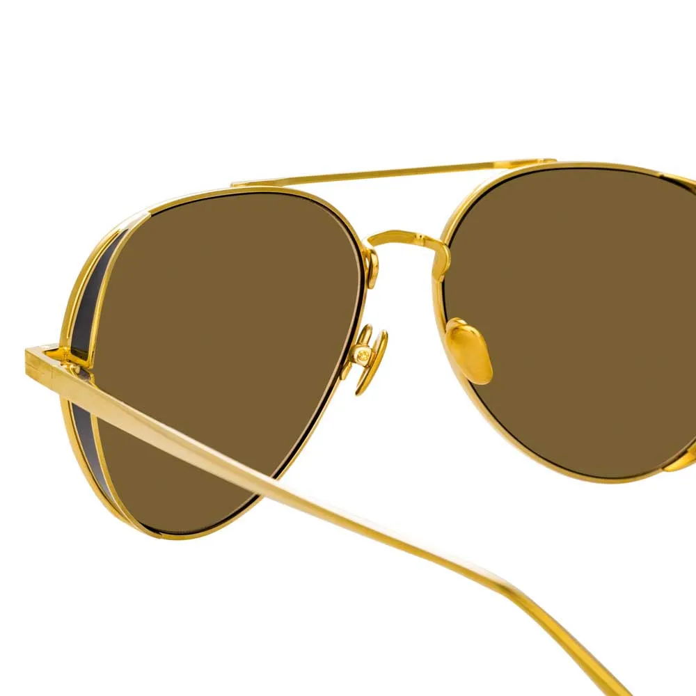 Linda Farrow Elgin C2 Aviator Sunglasses sold by Linda Farrow product image thumbnail 4