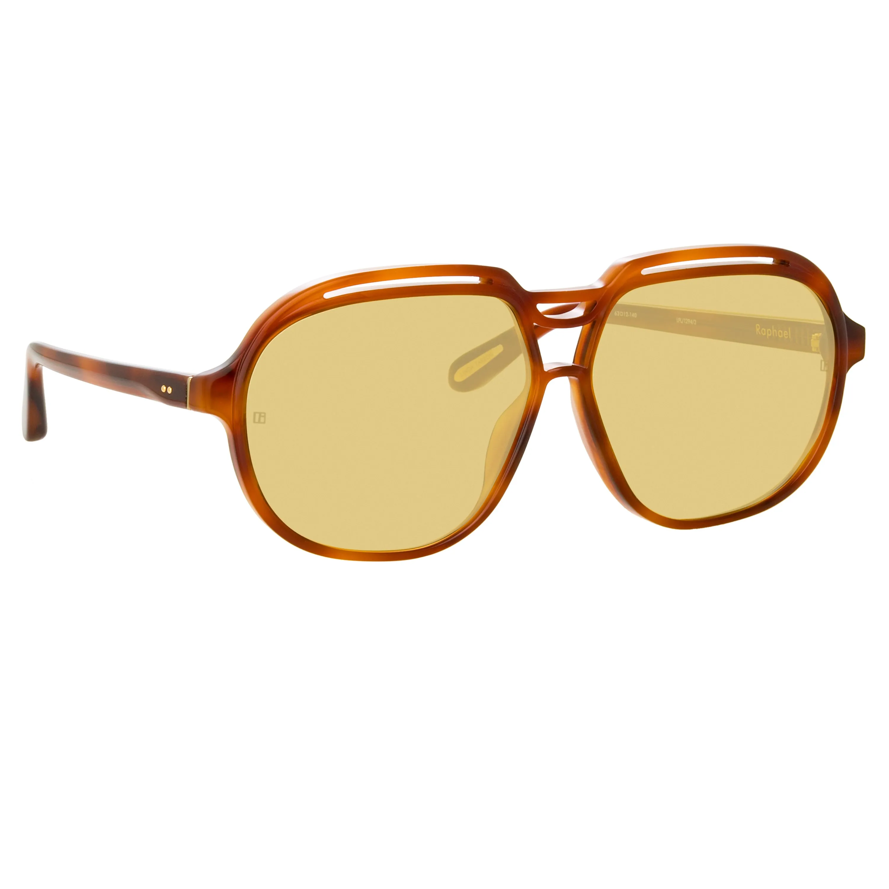 Raphael Aviator Sunglasses in Horn sold by Linda Farrow