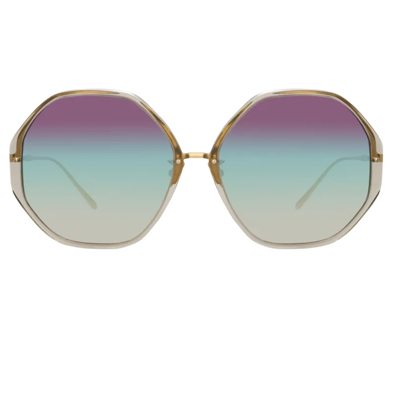 Alona Oversized Sunglasses in Truffle sold by Linda Farrow