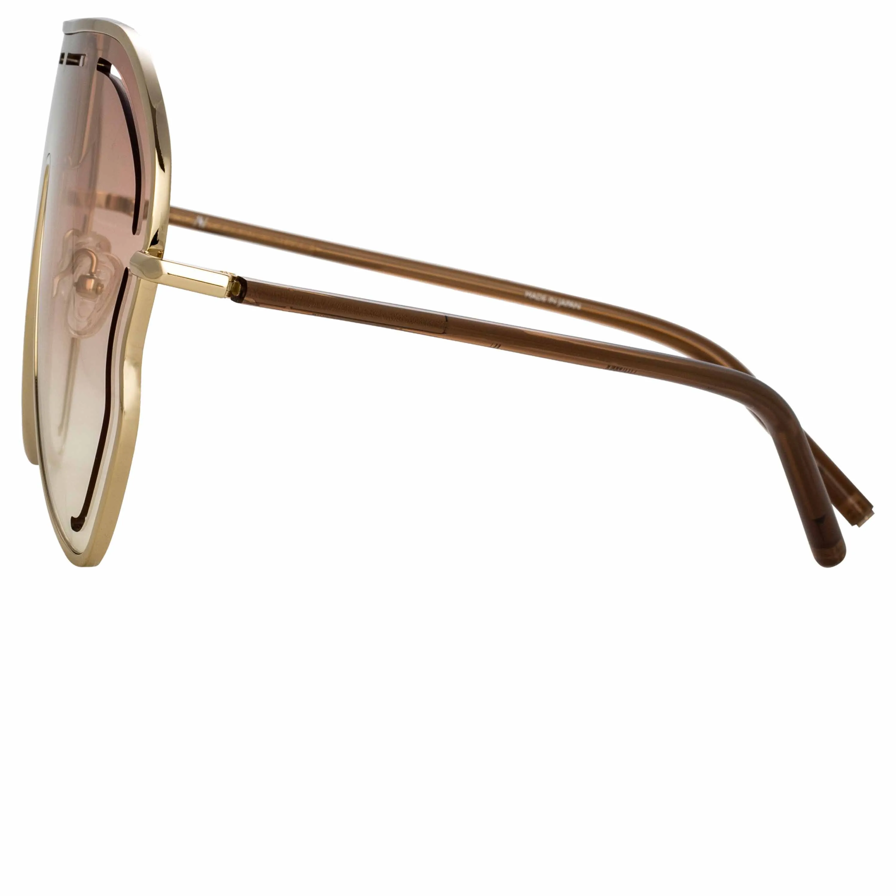 Gardenia Sunglasses in Taupe sold by Linda Farrow product image thumbnail 4