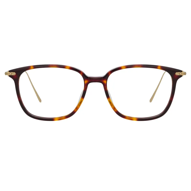 Coffey A Rectangular Optical Frame in Tortoiseshell sold by Linda Farrow
