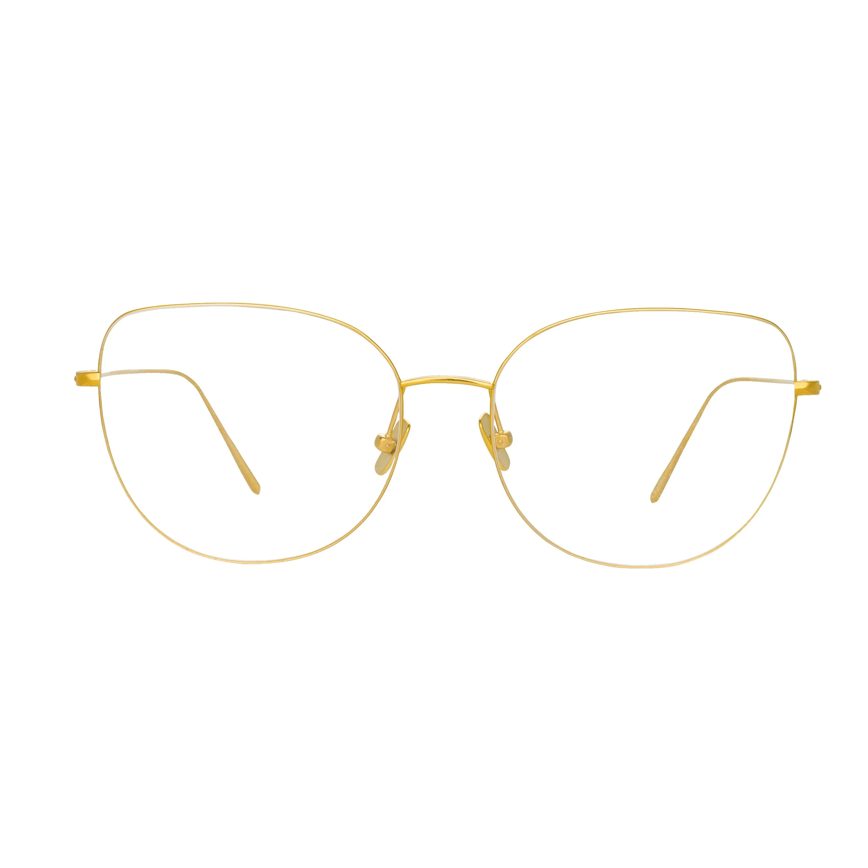 Maya Cat Eye Optical Frame in Yellow Gold sold by Linda Farrow product image thumbnail 2