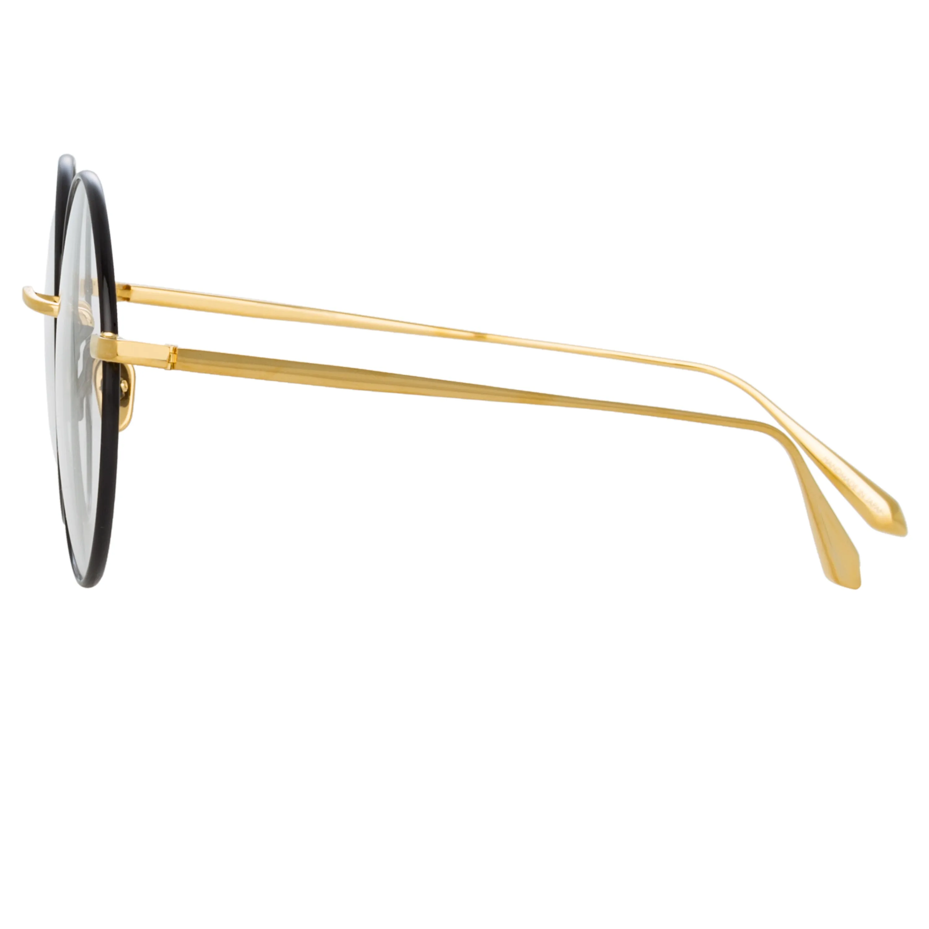 Bea Round Optical Frame in Yellow Gold sold by Linda Farrow product image thumbnail 3