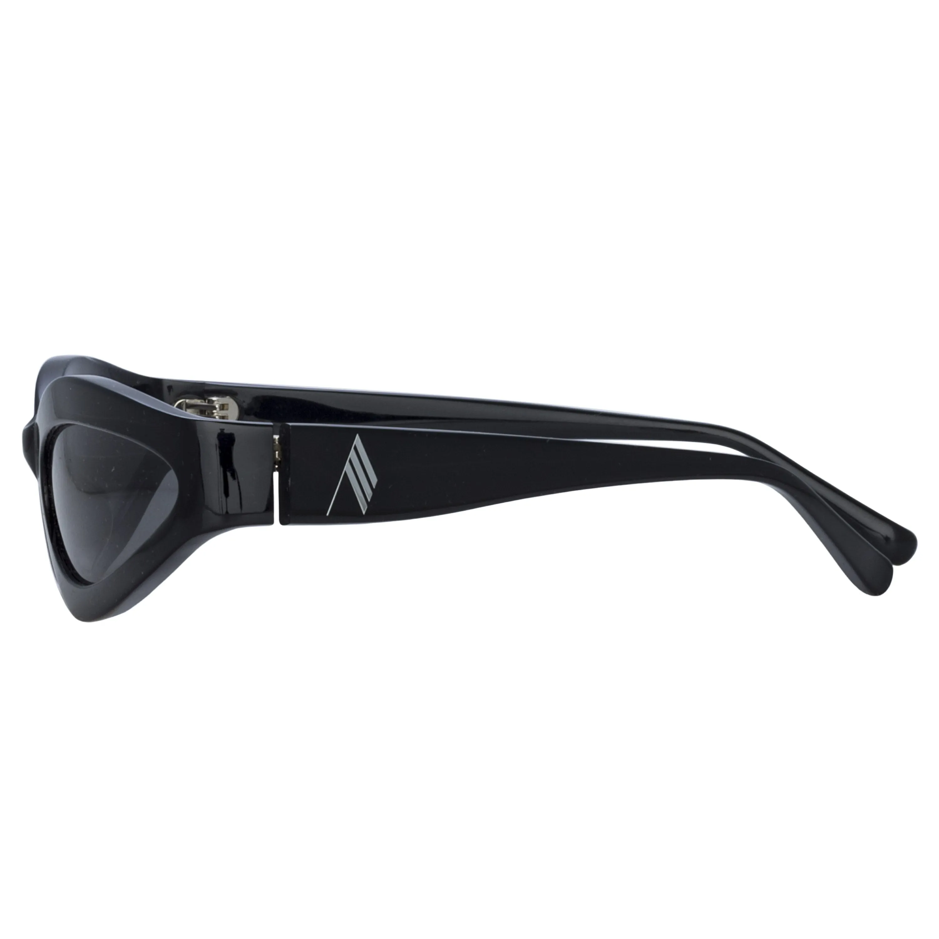 Agnes Wrap Sunglasses in Black sold by Linda Farrow product image thumbnail 4