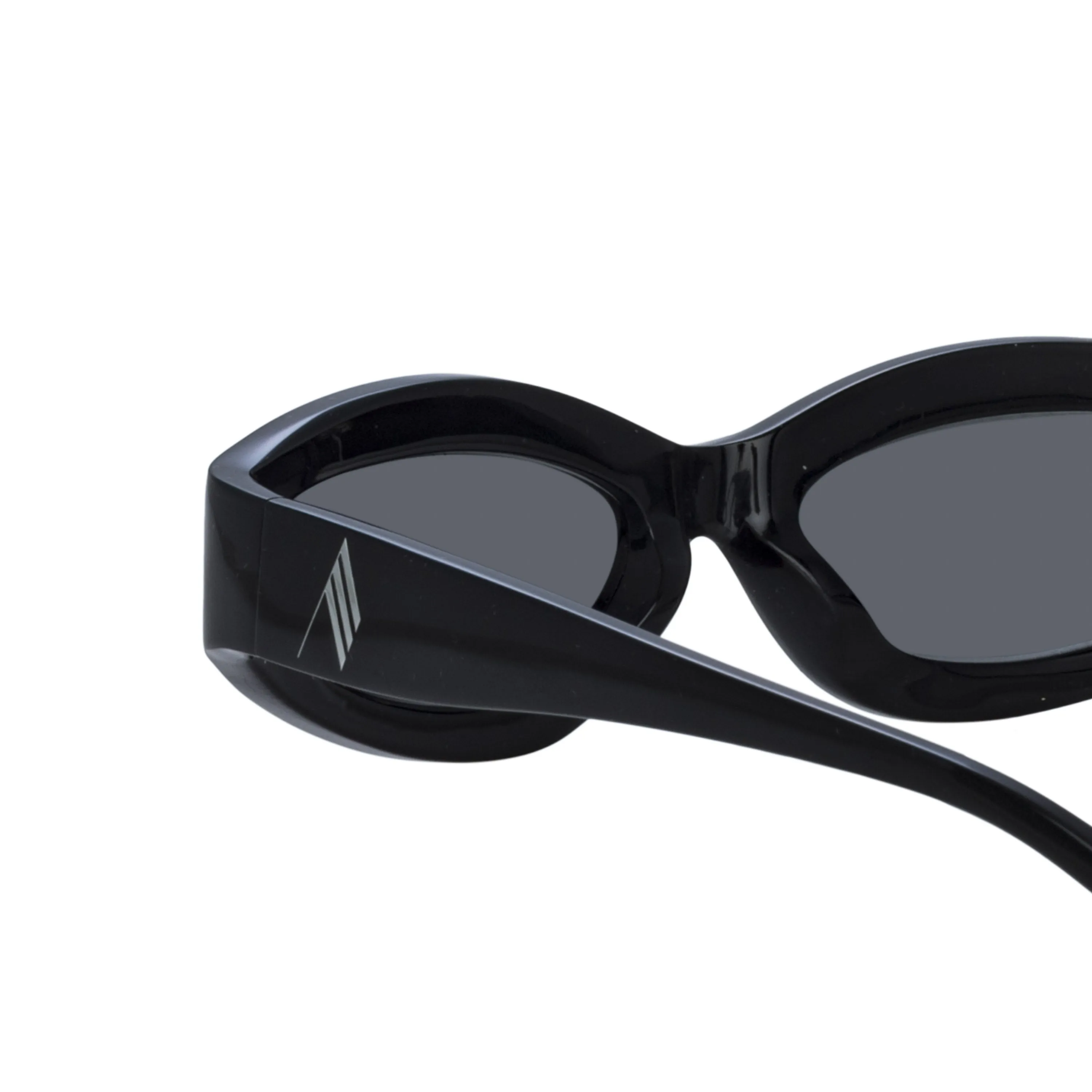 Agnes Wrap Sunglasses in Black sold by Linda Farrow product image thumbnail 5